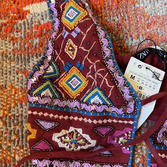 ZARA Embellished Vest - Picture 2 of 3